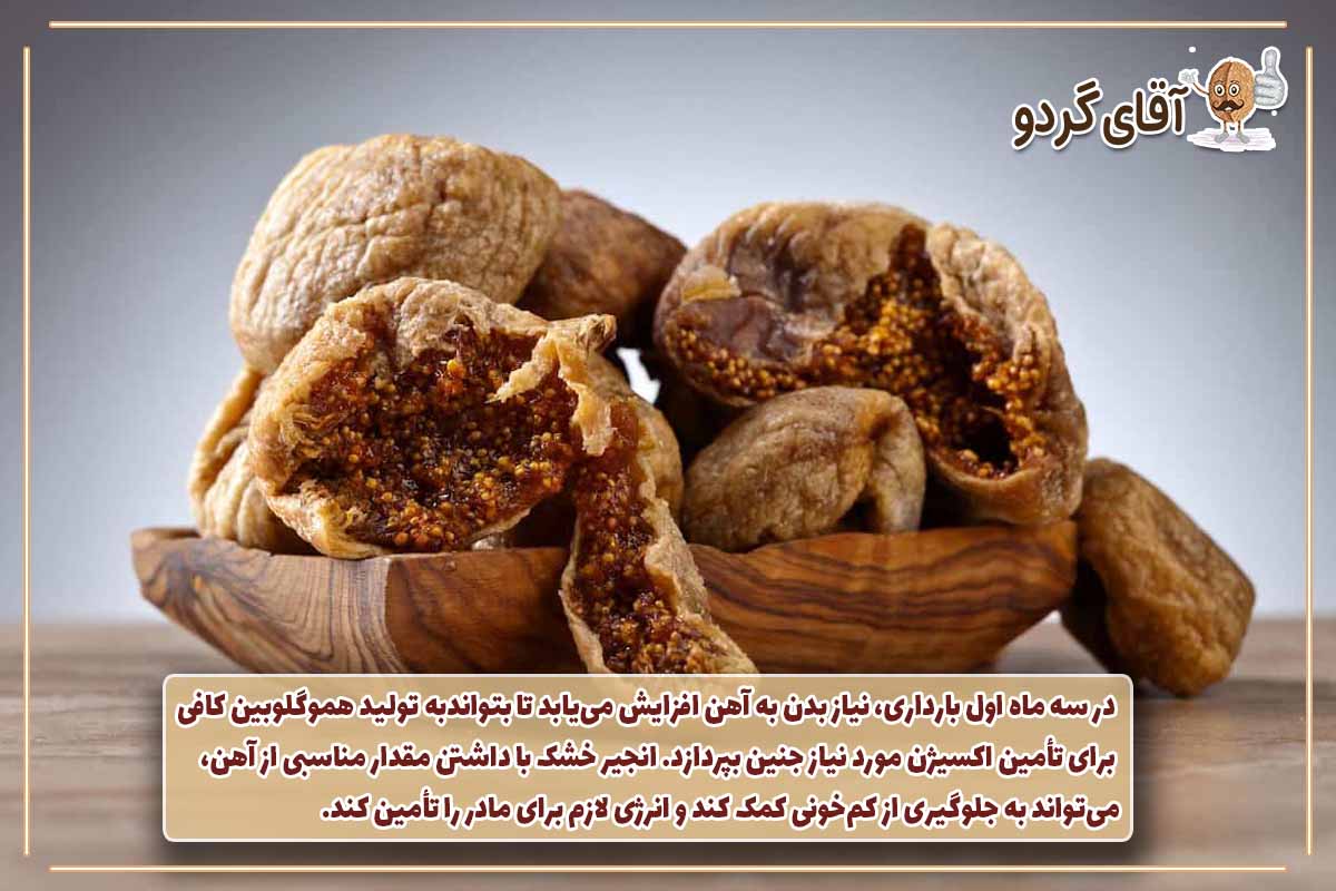 انجیرخشک در سه ماه اول بارداری