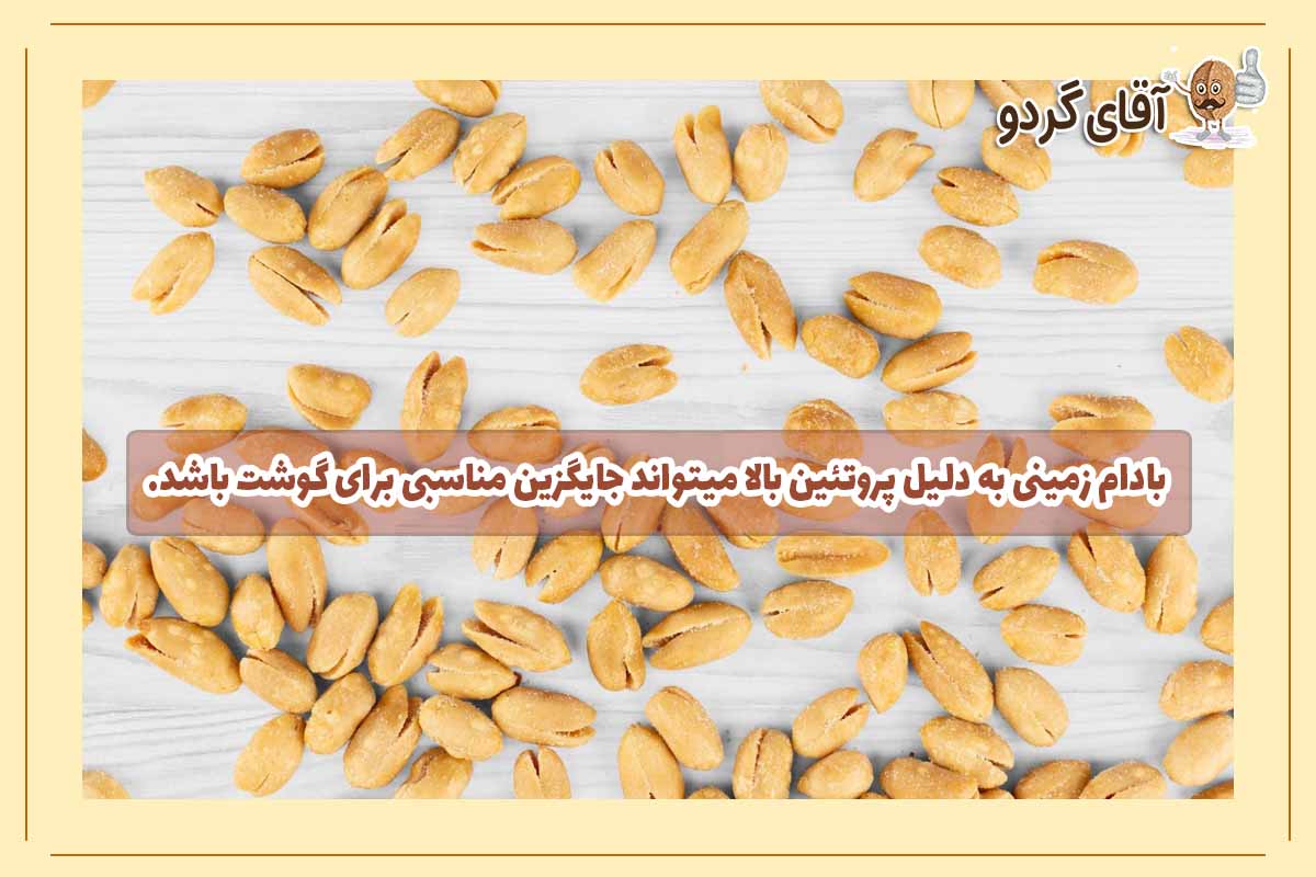 پروتئین بالای بادام زمینی