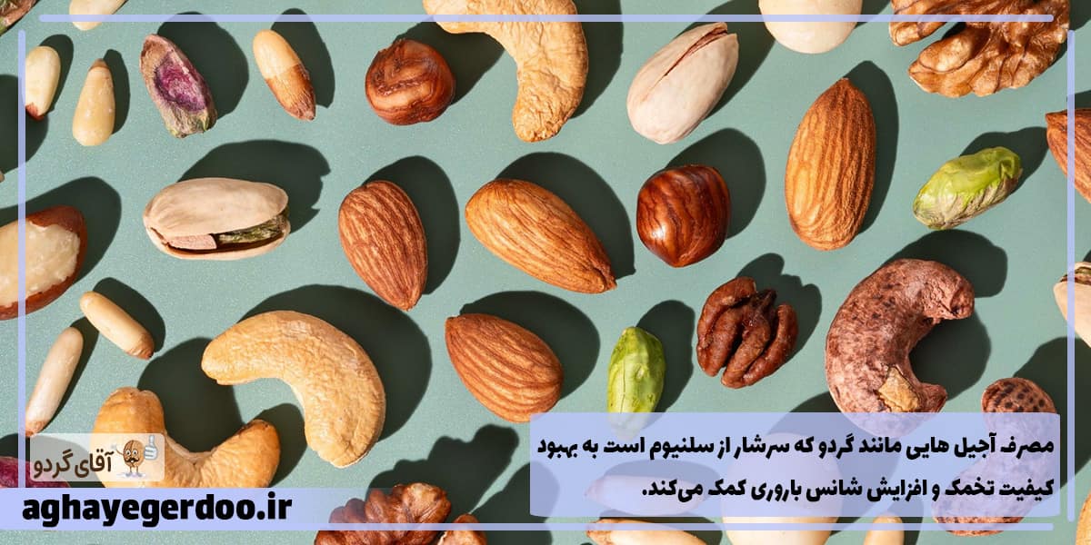 خواص آجیل برای زنان باردار