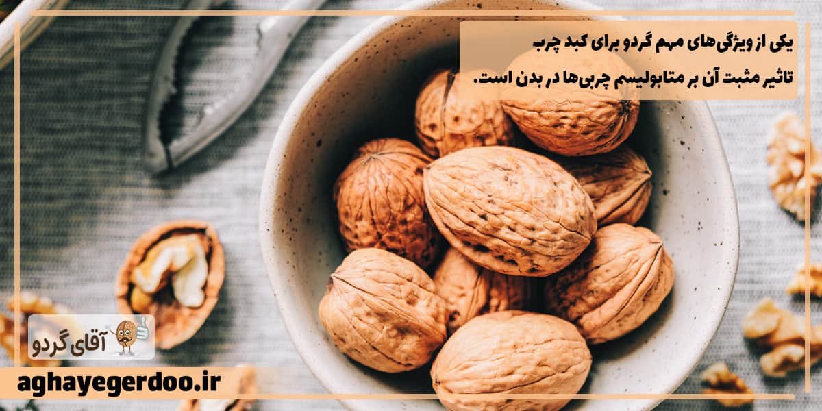 مغز گردو برای کبد چرب مفید است