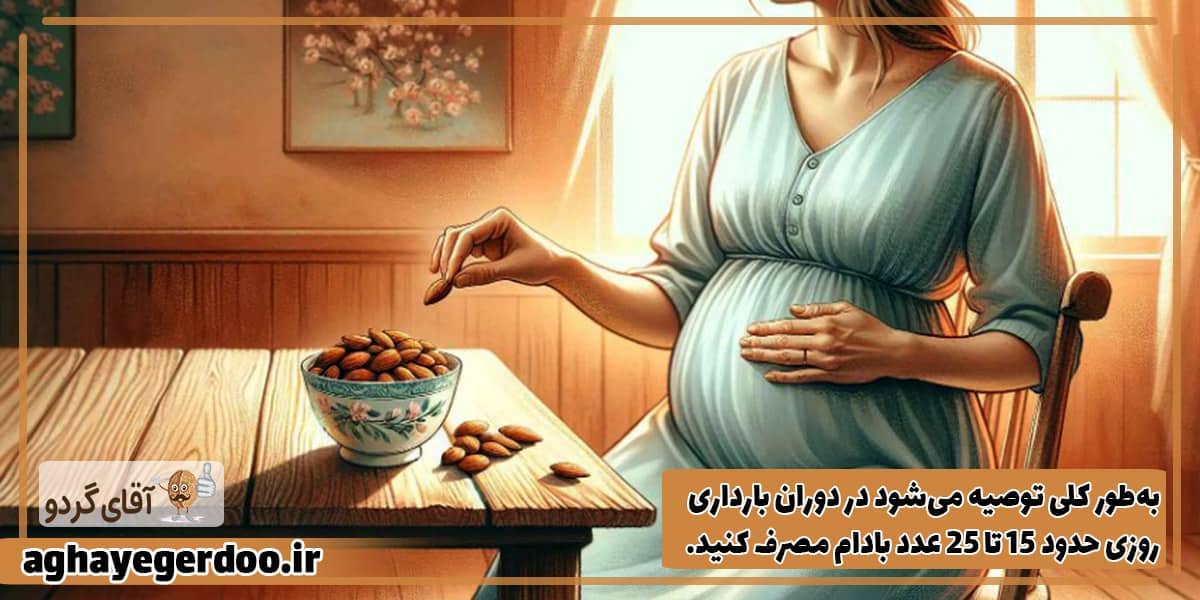 تعداد مجاز برای خوردن بادام در بارداری