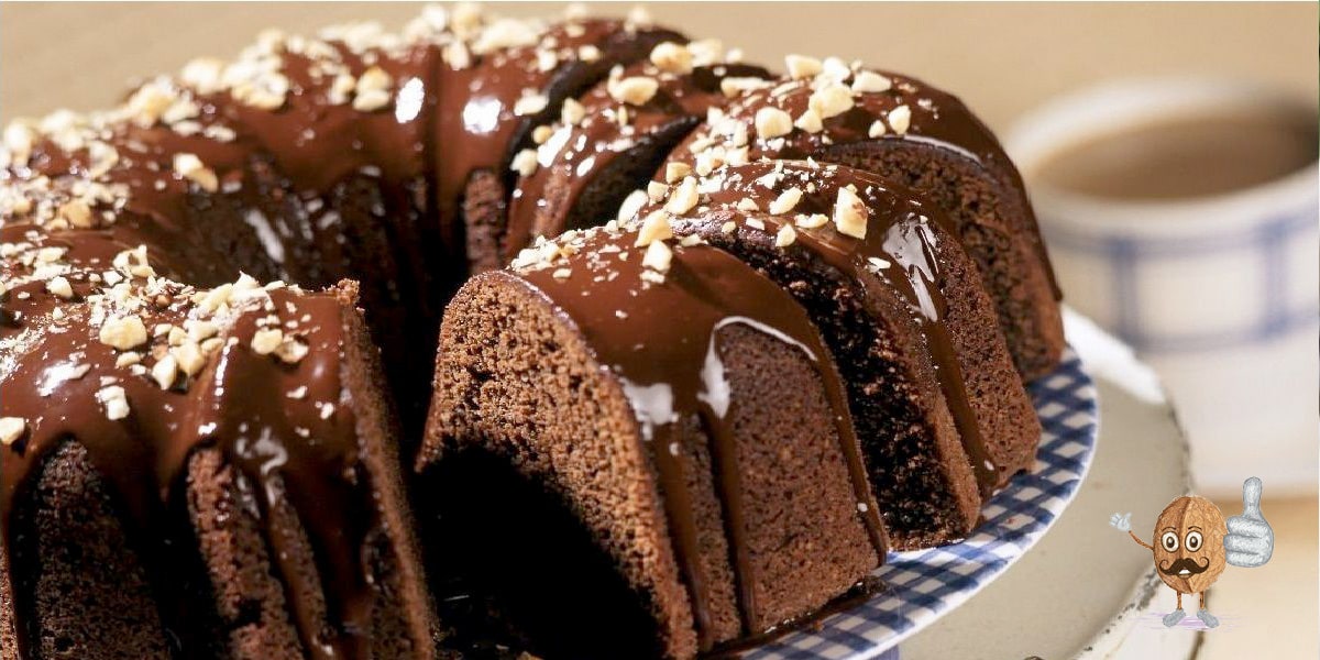 کیک شکلاتی گردویی بدون فر